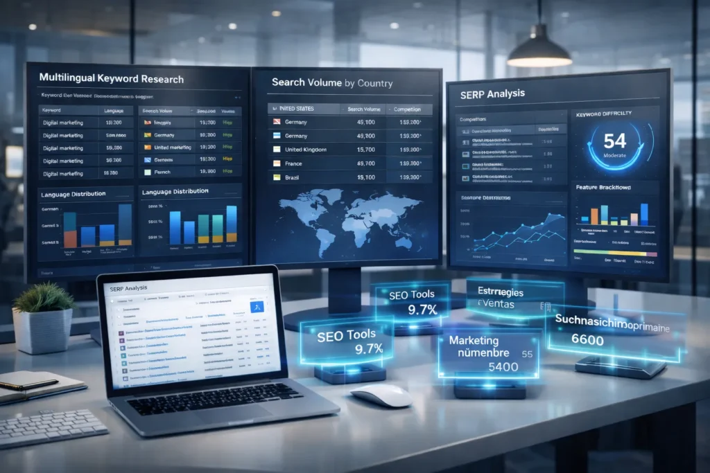 Tools and methods for international keyword research