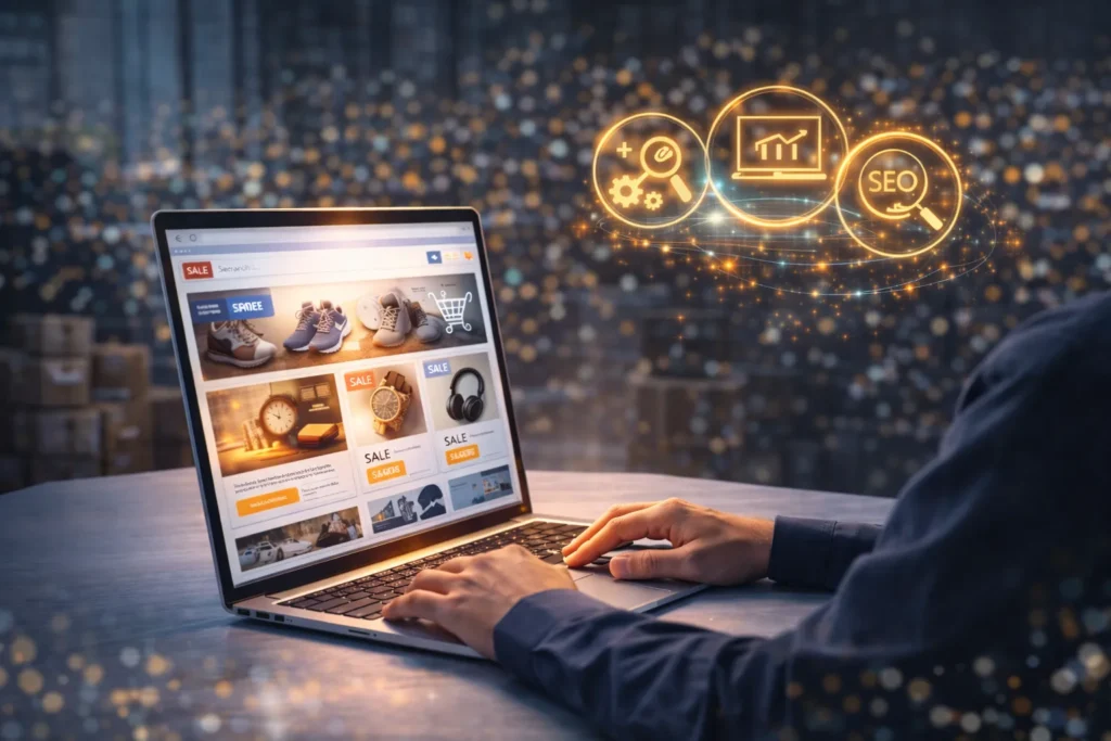 SEO expert applying eCommerce SEO on a site